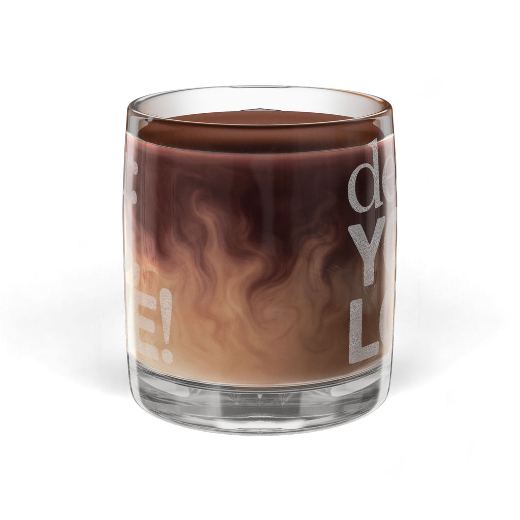 Engraved Glass Coffee Mug — "Dear: You, Love!" Clear 12.25 oz Personalized Gift