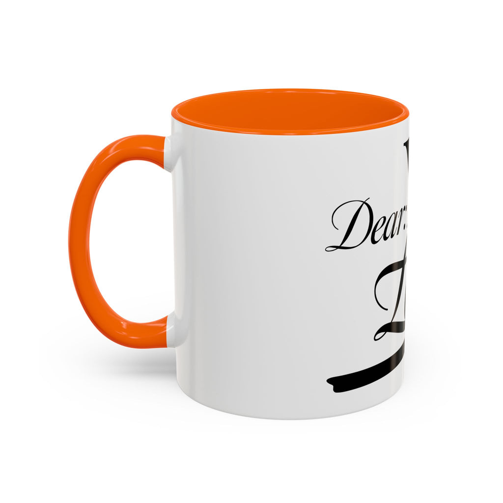 Love Letter Accent Coffee Mug – “Dear: You, Love!” Black Script Accent