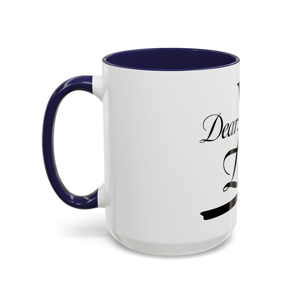 Love Letter Accent Coffee Mug – “Dear: You, Love!” Black Script Accent